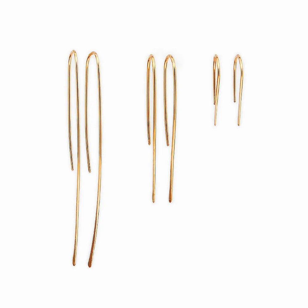 Gold Classic Threader Earrings