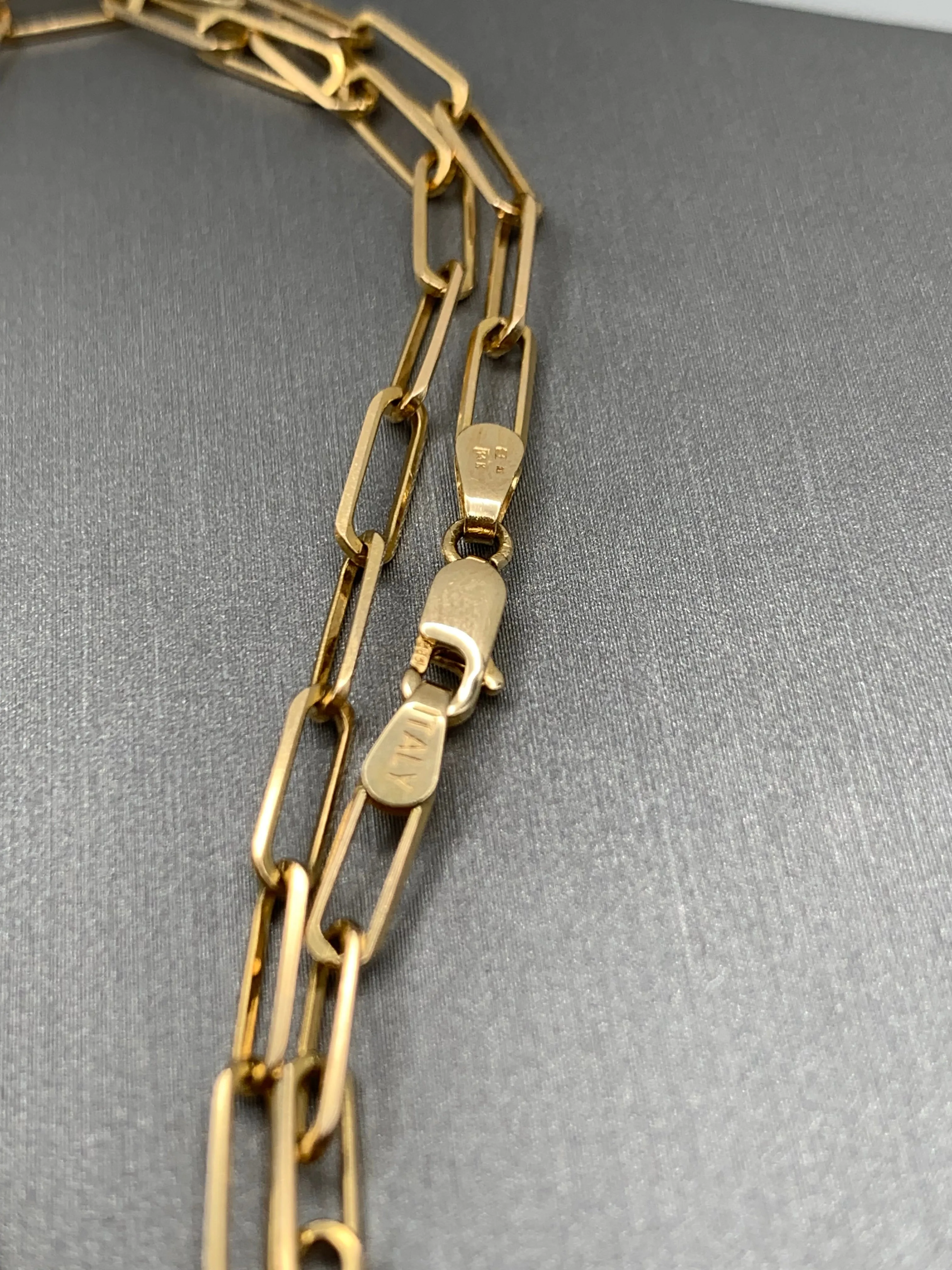 Gold Paper Clip Chain (14K 6.2g)