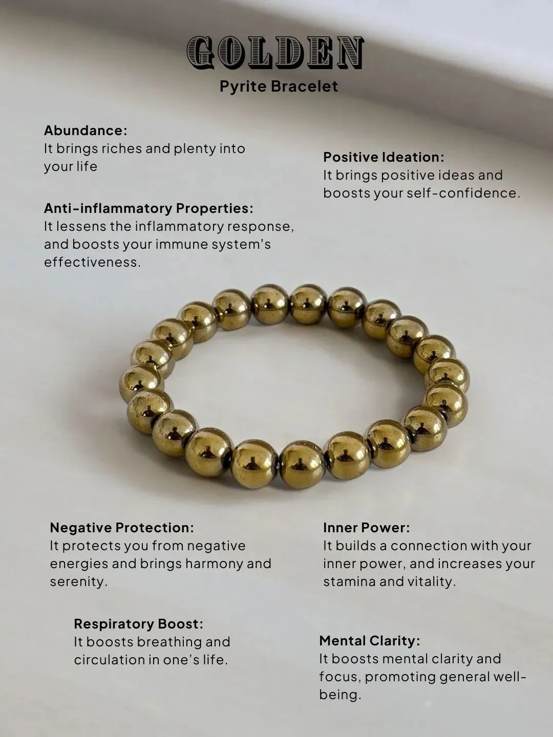 Golden Pyrite Bracelet