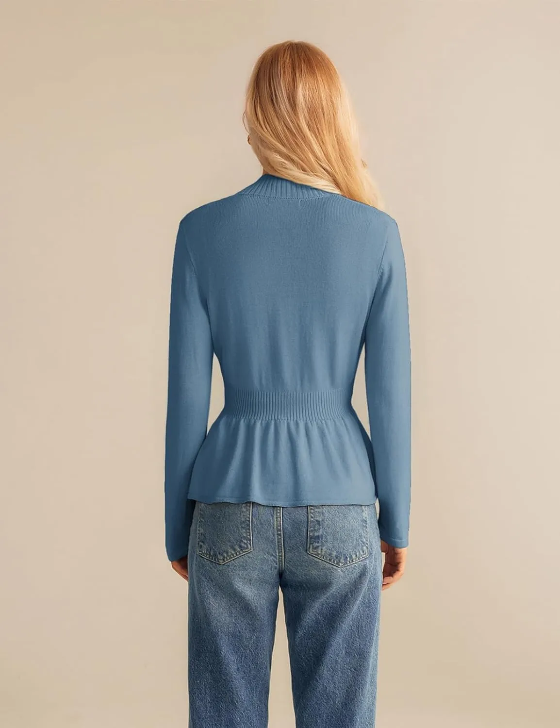 GRACE KARIN Women 2025 Button Down Lightweight Cardigan Casual Open Front Sweater Crochet Tops Knitted Coat