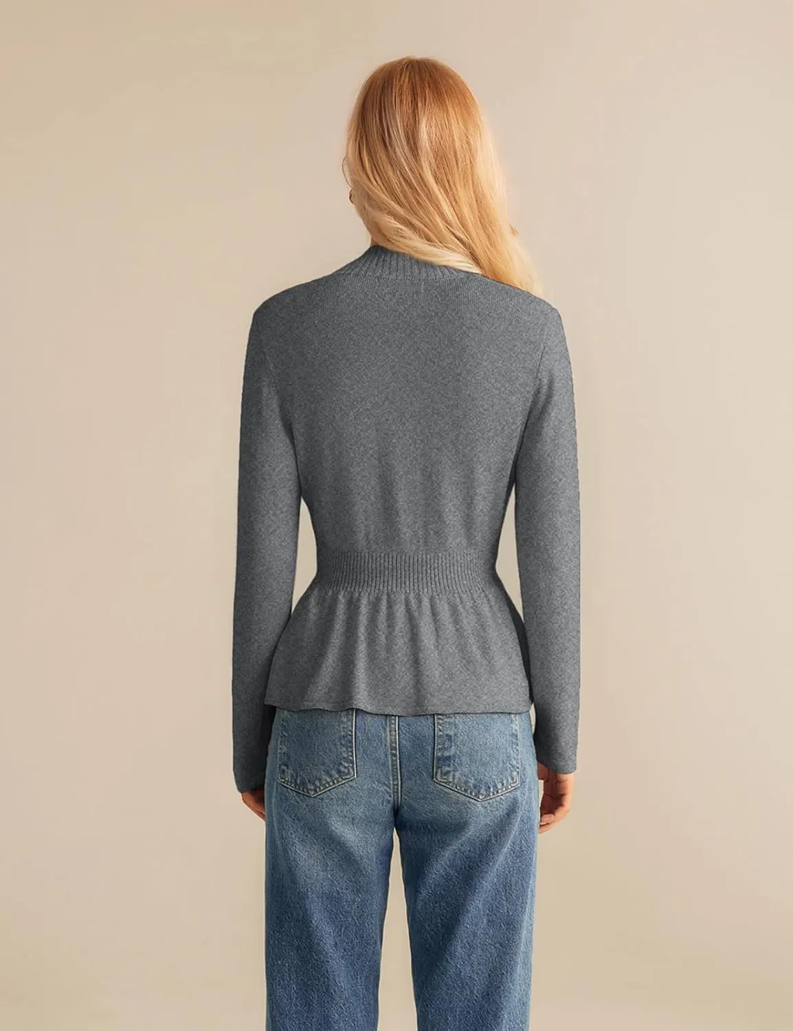 GRACE KARIN Women 2025 Button Down Lightweight Cardigan Casual Open Front Sweater Crochet Tops Knitted Coat