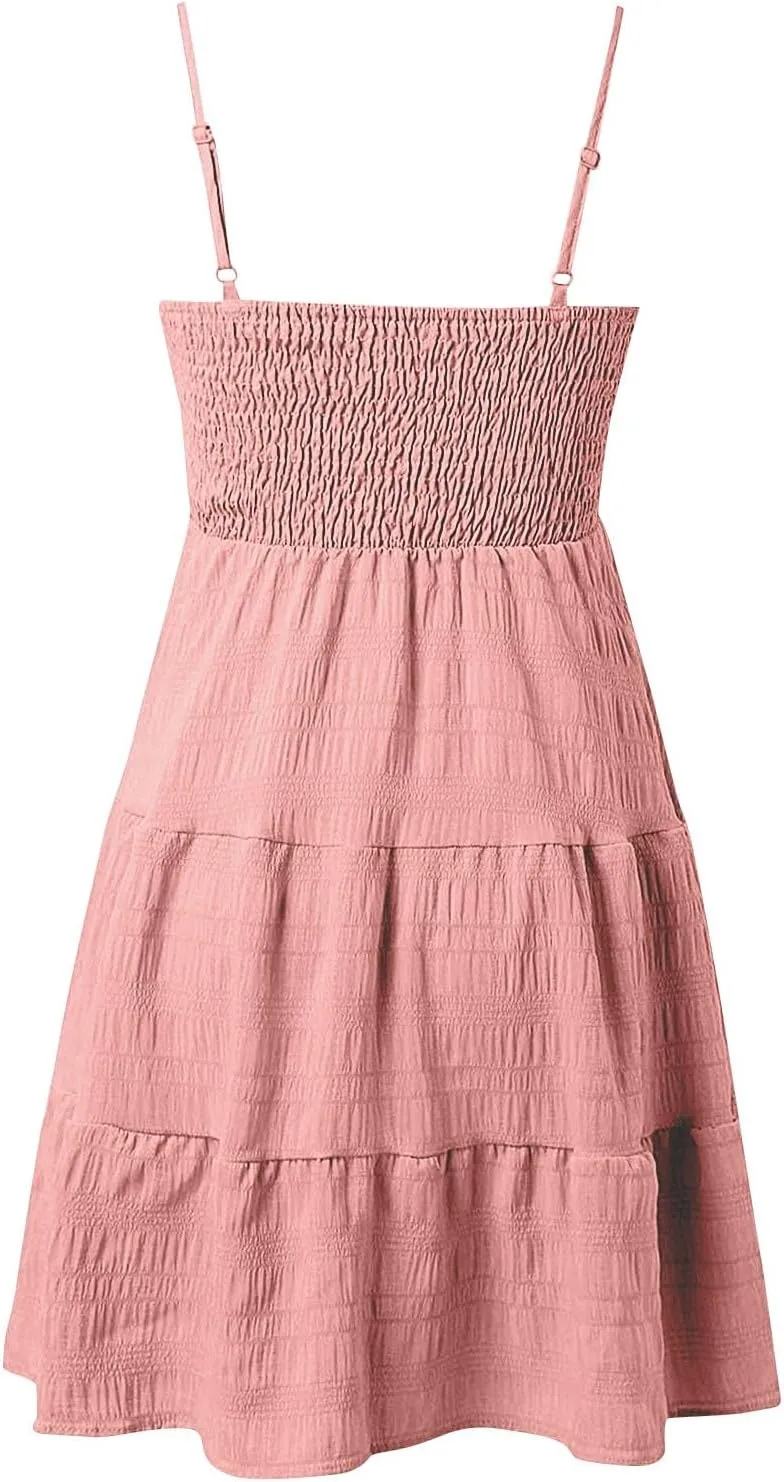 Graduation Dress-2025 Summer Elegant Mini Spaghetti Strap Homecoming Dresses A Line Swing Dance Party Dress for Teens
