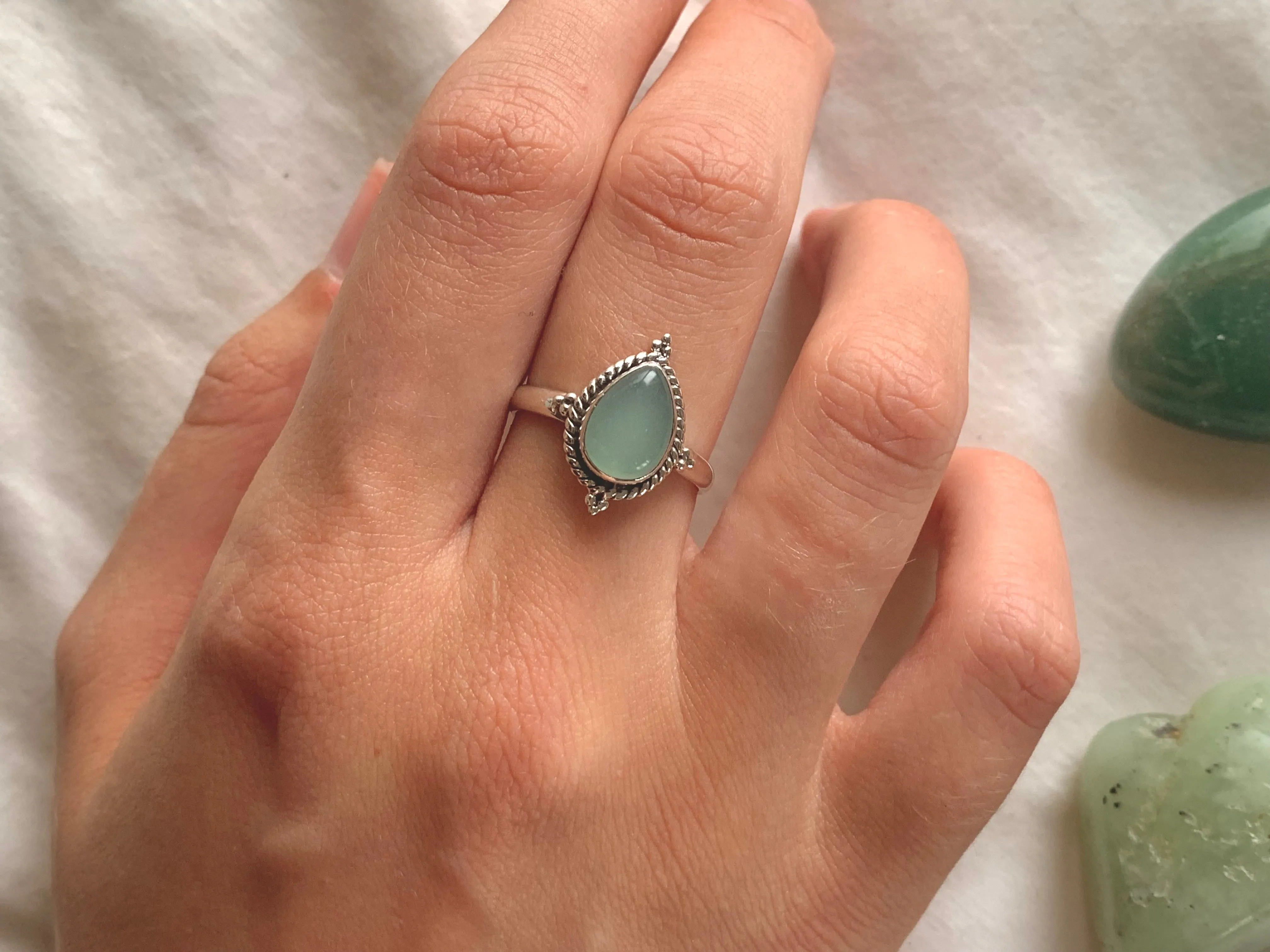 Green Chalcedony Tiana Ring