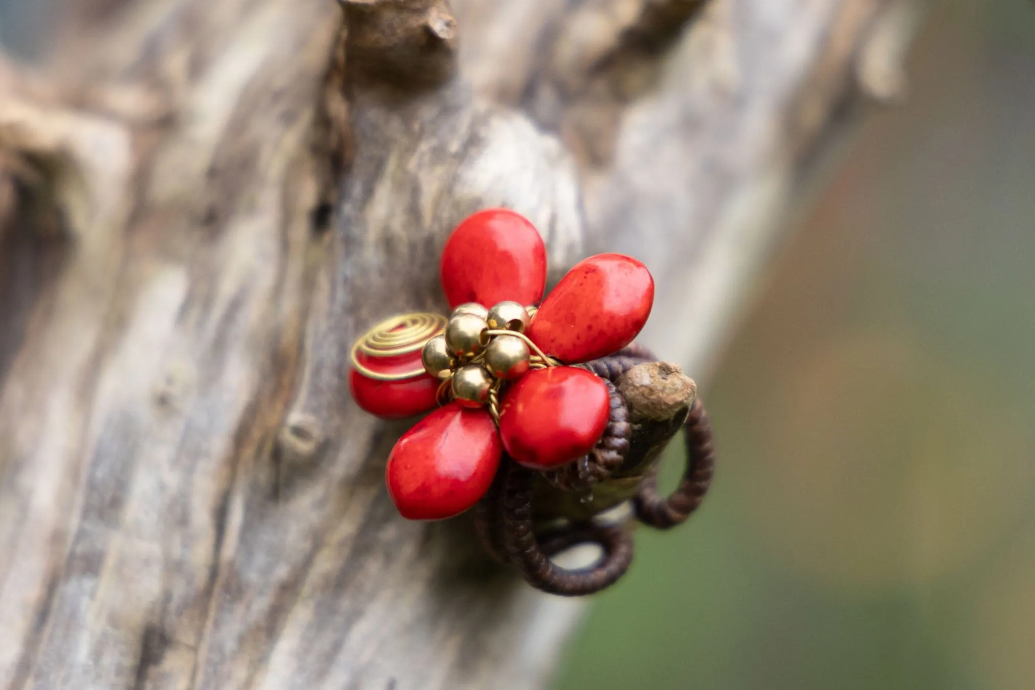 Handmade Macrame ring -souly