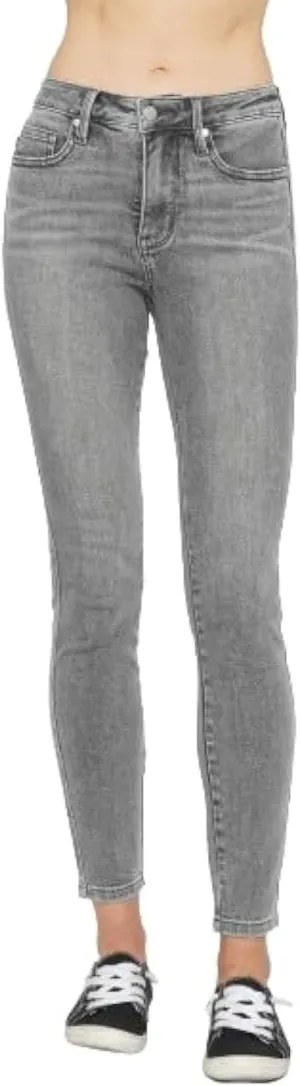 Judy Blue Mid Rise Tummy Control Shield Pocket Skinny Jeans 88862