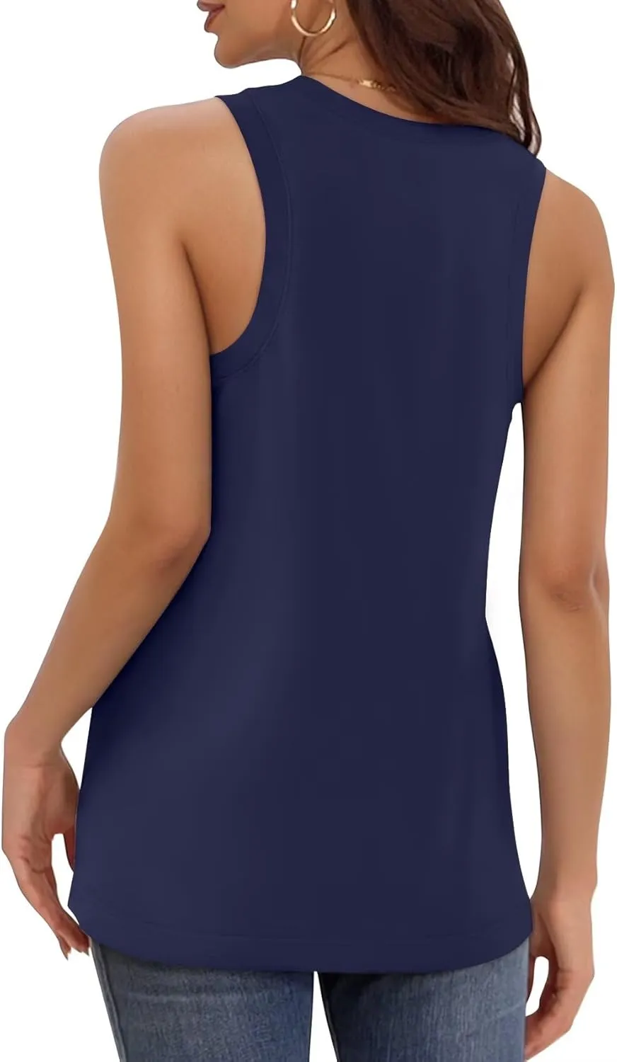KKJ 3 Pack Womens Tank Tops 2025 Summer Beach Vacation Outfits V Neck Loosefit Sleeveless Casual Cruise Shirt Fashion Clothes