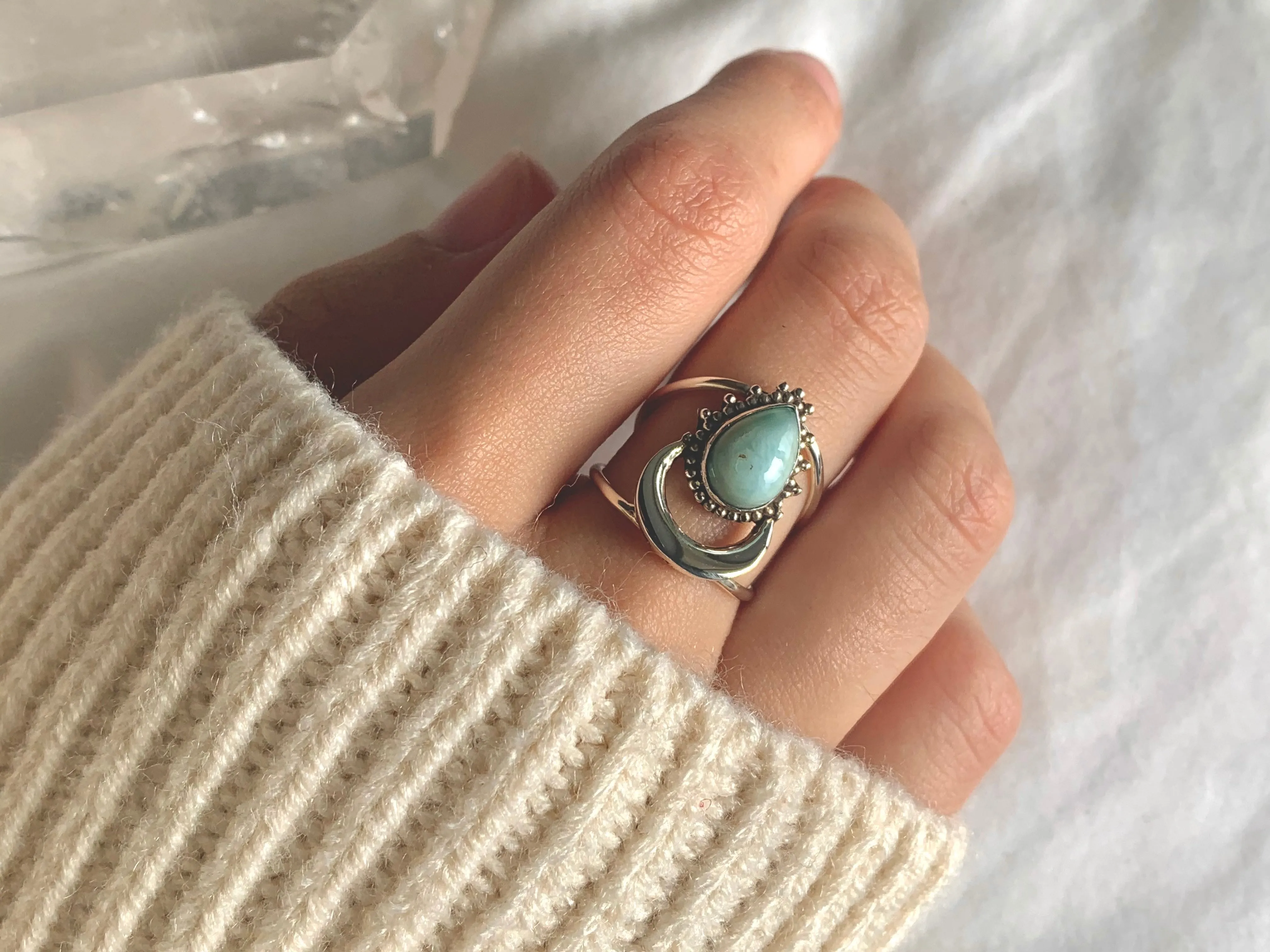 Larimar Seraphina Ring