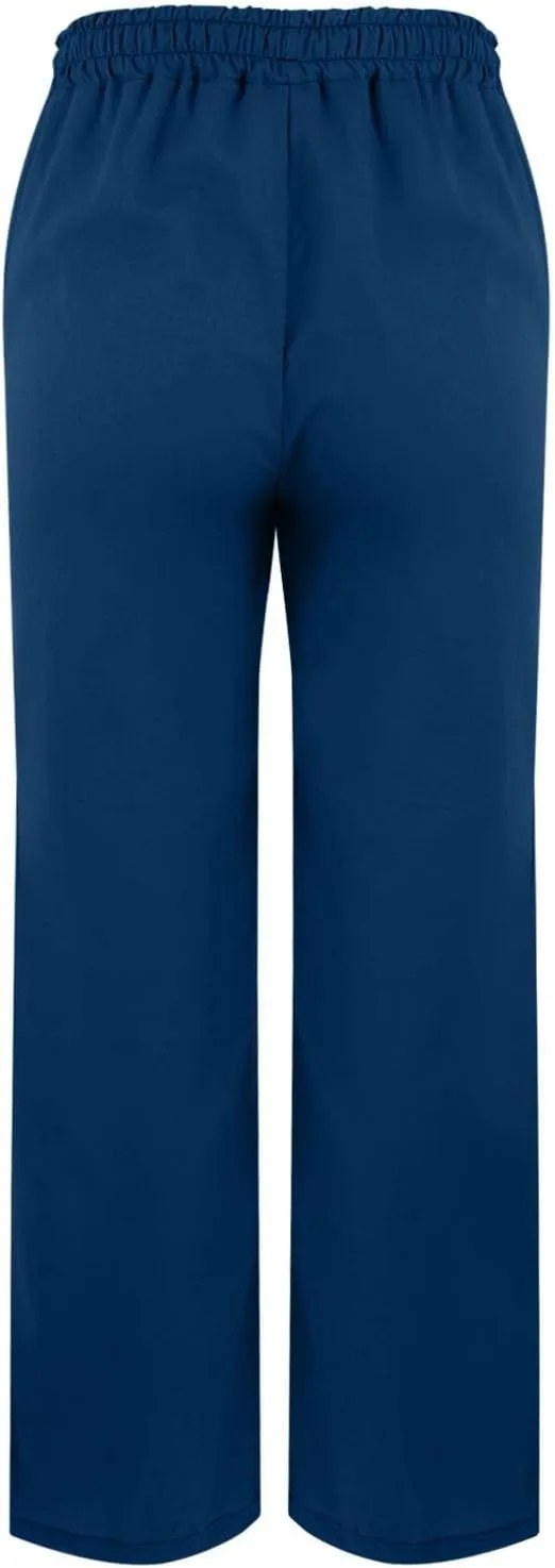 Linen Pants for Women 2025 Summer Drawstring Straight Leg Elastic Waist Lounge Trousers Casual Beach Pant with Split