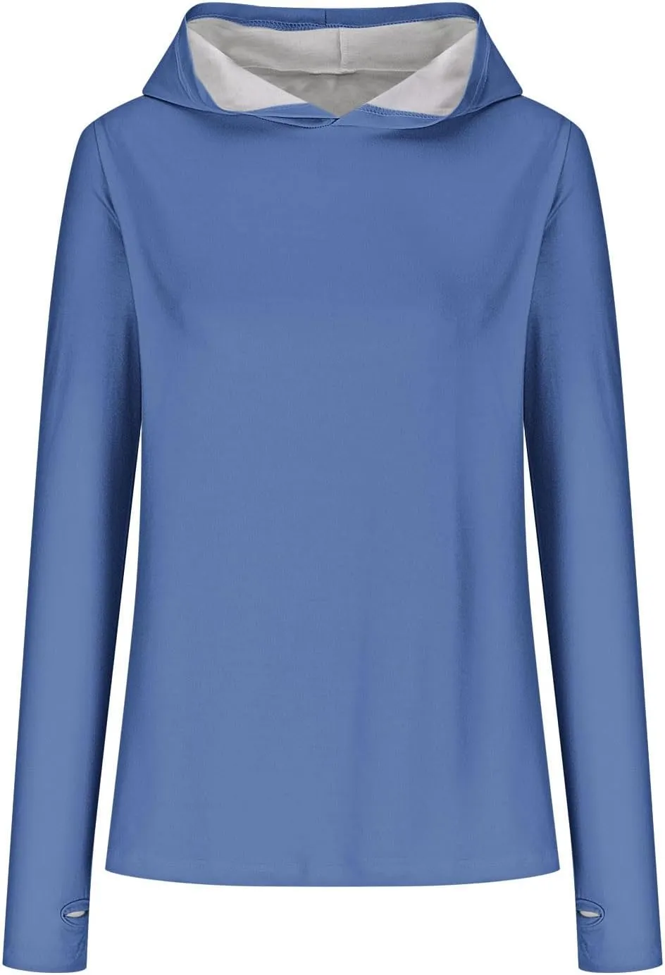 Long Sleeve Shirts for Women Comfy Baggy Oversized Pullover Tops with Thumb Holes Hoodies Solid Color Tunic Blouses
