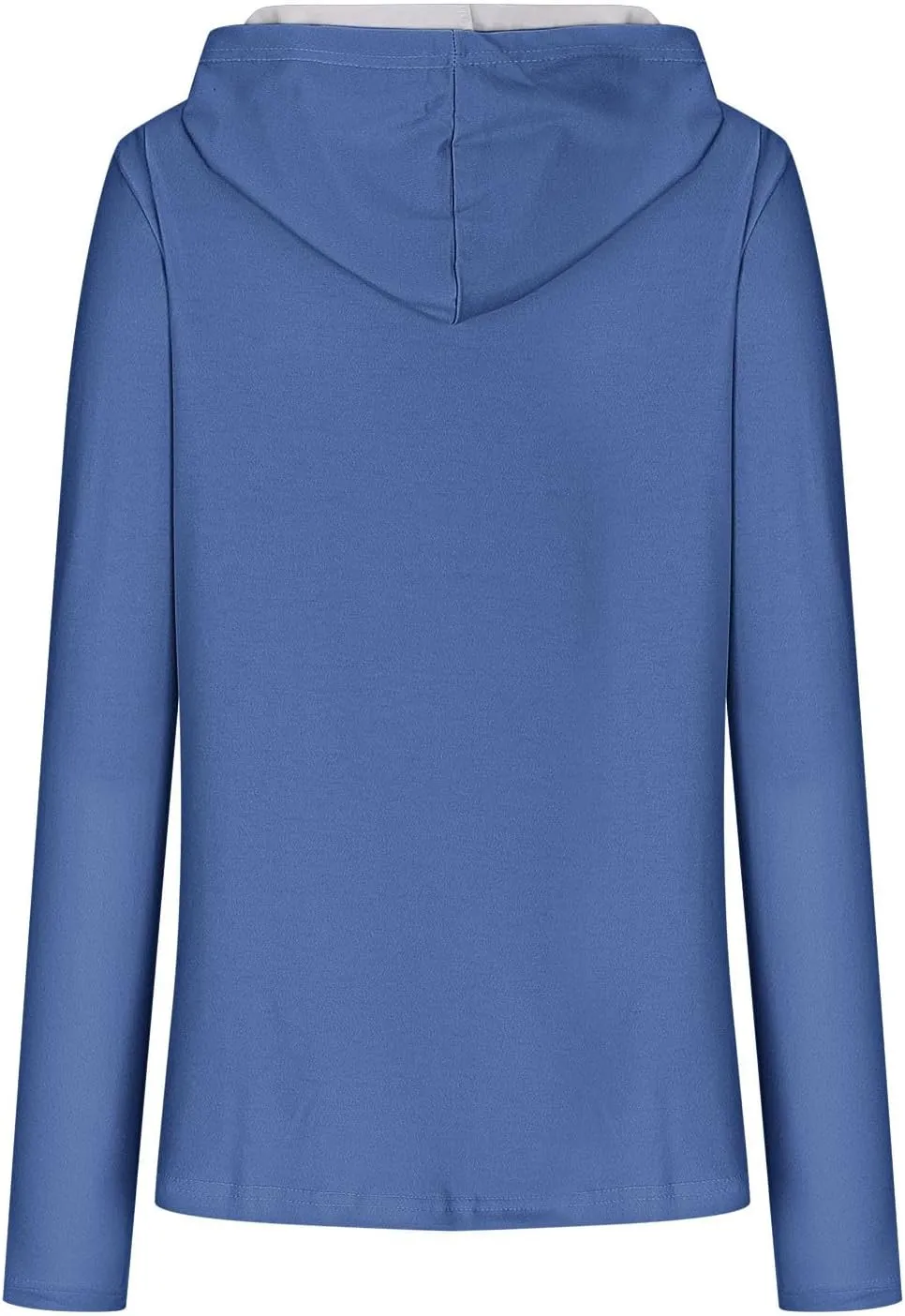 Long Sleeve Shirts for Women Comfy Baggy Oversized Pullover Tops with Thumb Holes Hoodies Solid Color Tunic Blouses
