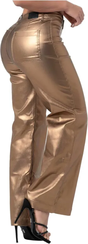 L.O.W.L.A SHAPEWEAR Butt Lifting Faux Leather Pants | Pantalones Colombianos Levanta Cola | Black Pleather Jeans