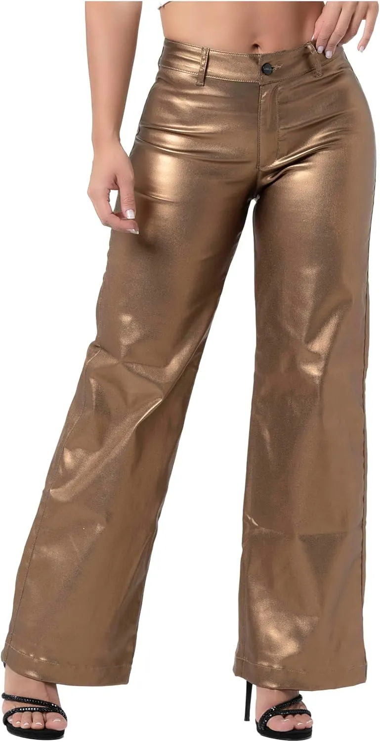 L.O.W.L.A SHAPEWEAR Butt Lifting Faux Leather Pants | Pantalones Colombianos Levanta Cola | Black Pleather Jeans