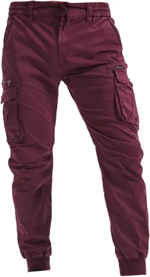 Mens Linen Pants Drawstring Buckle Zipper Cargo Pants Multi Pockets Solid Beam Feet Athletic Sweatpants Outdoor