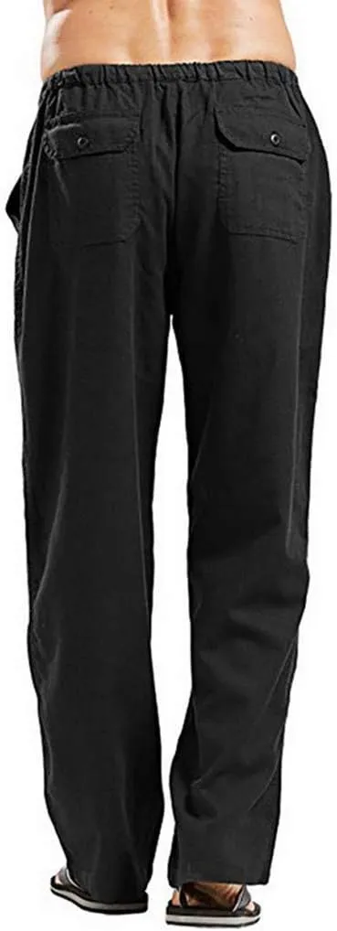 Men's Paisley Pants Cargo Jogger Oversized Cargo Pants for Men Linen Casual Trousers Men's Long John Thermal Pants