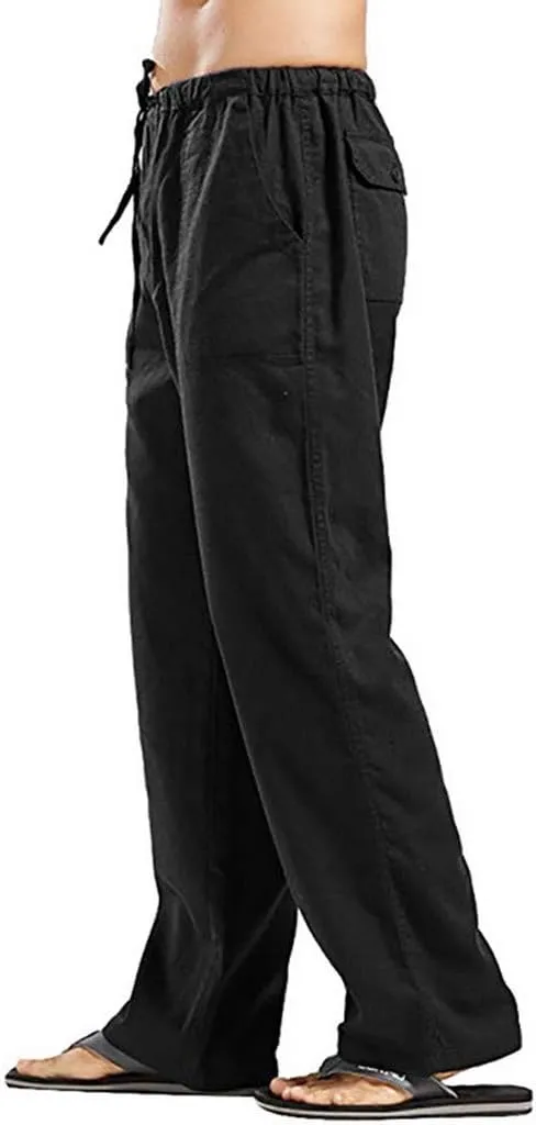 Men's Paisley Pants Cargo Jogger Oversized Cargo Pants for Men Linen Casual Trousers Men's Long John Thermal Pants