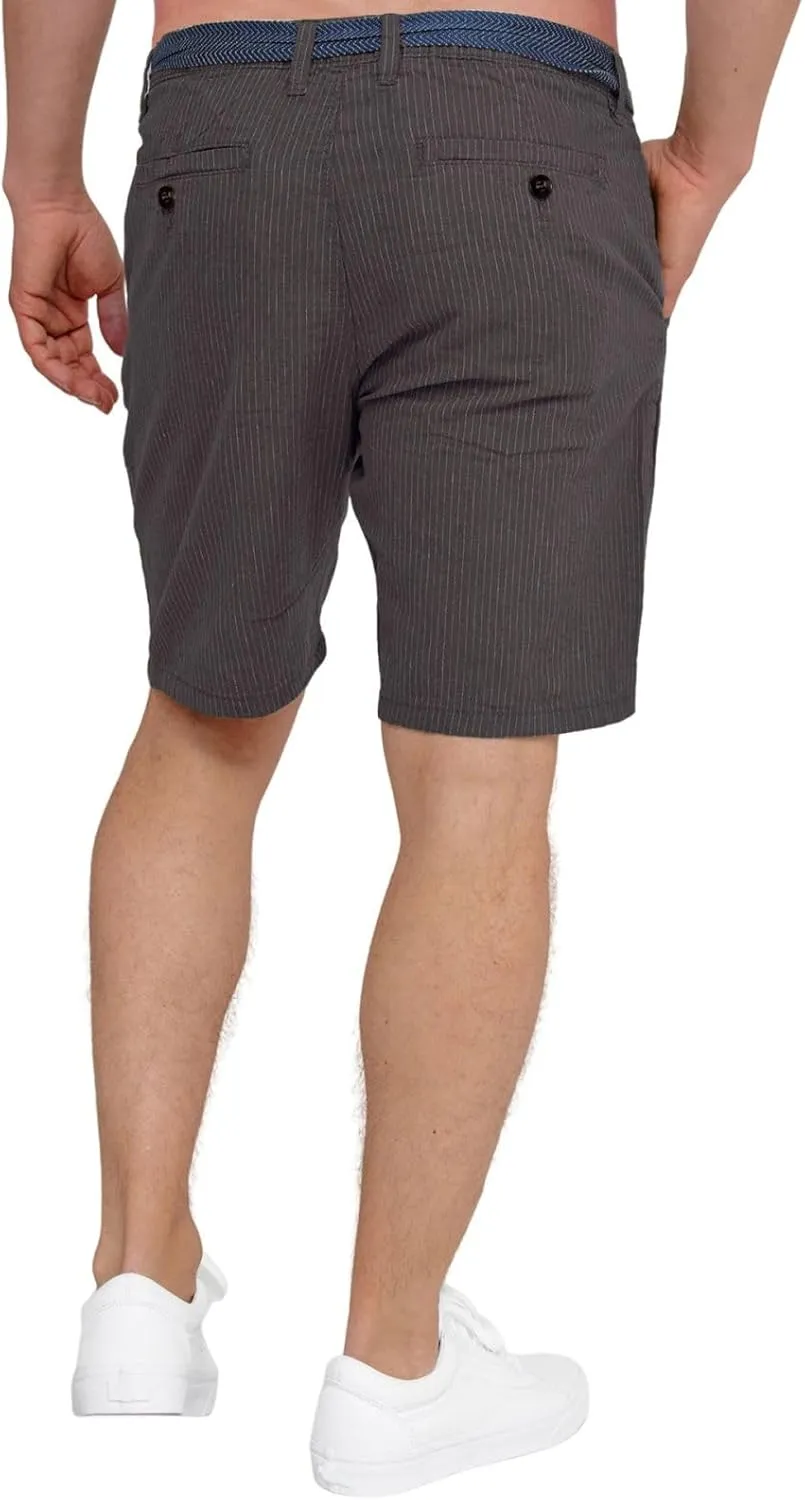 Men's Slim Fit 10" Inseam Stretch Flat Front Chino Short Drawstring Waist Relaxed Fit Classic Summer Short Pants