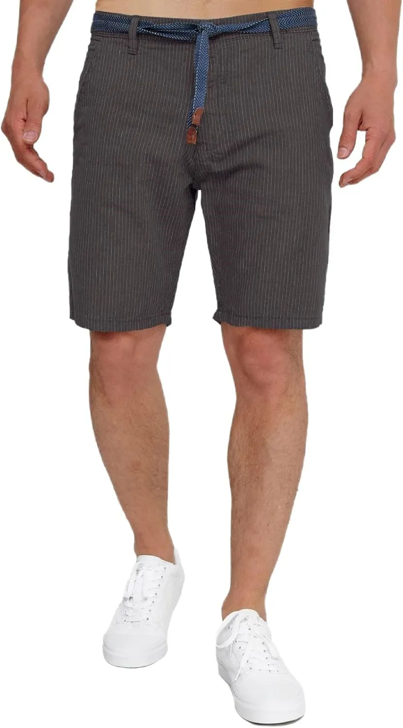 Men's Slim Fit 10" Inseam Stretch Flat Front Chino Short Drawstring Waist Relaxed Fit Classic Summer Short Pants