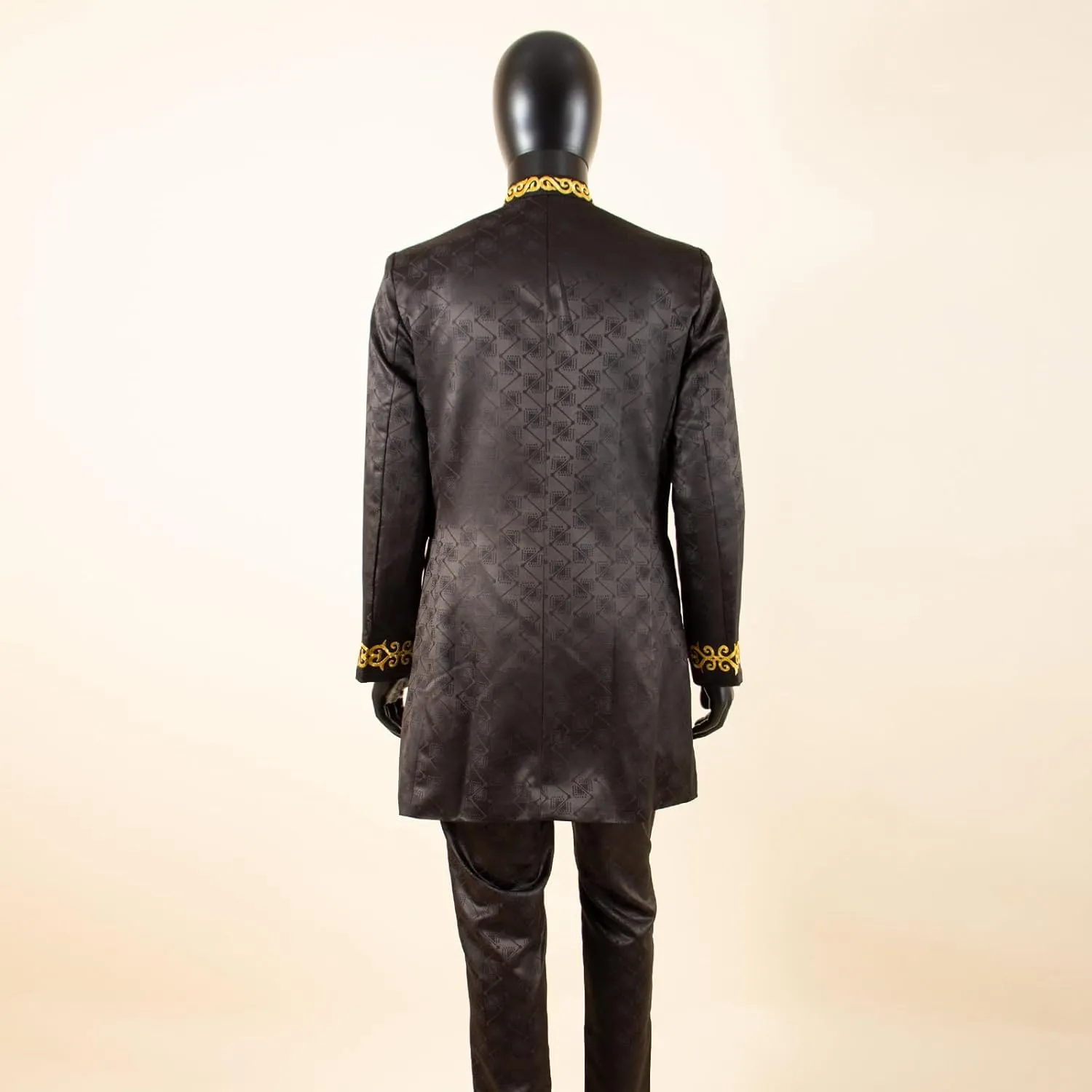 Men`s Suit Single Breasted Slim Fit Blazer and Trousers Outfits Set African Clothes