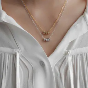 Minimal Silver Charm Necklace