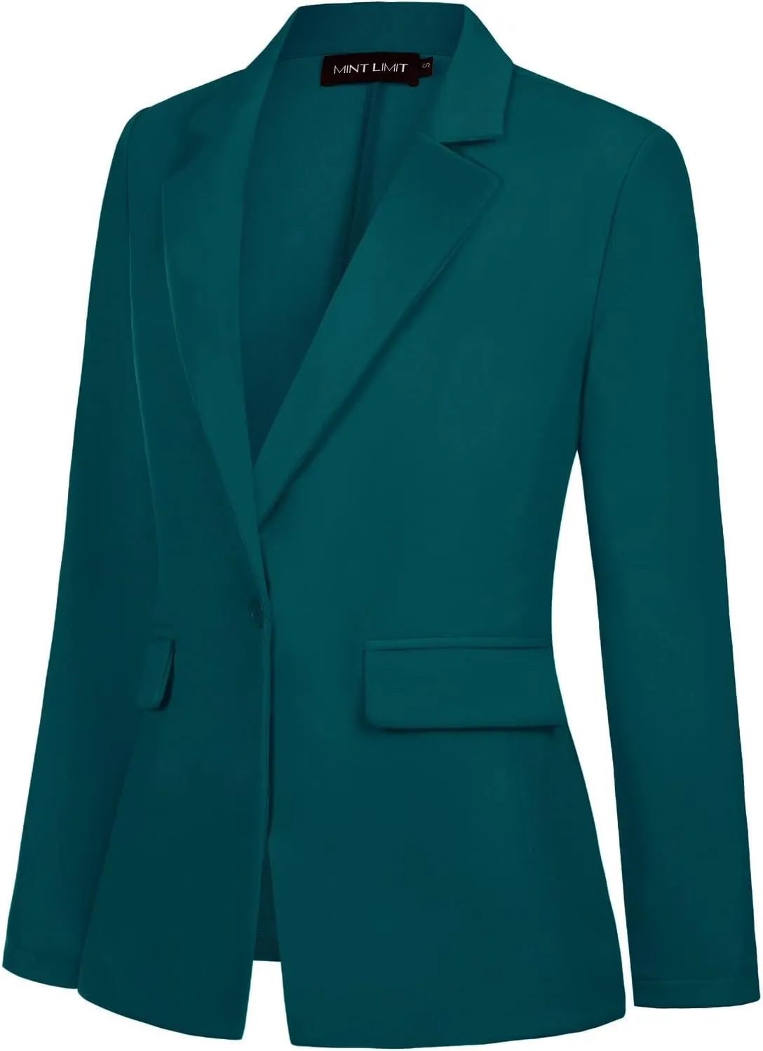 MINTLIMIT Blazers for Women One Button Jacket Suits Notched Lapel Classic Casual Formal Long Sleeve Blazer with Pockets