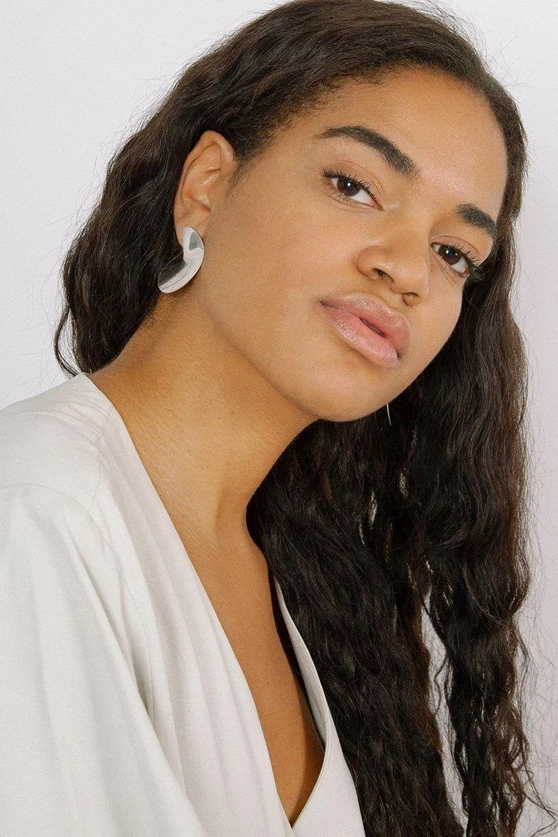 Mira Art Deco Earrings (Silver)