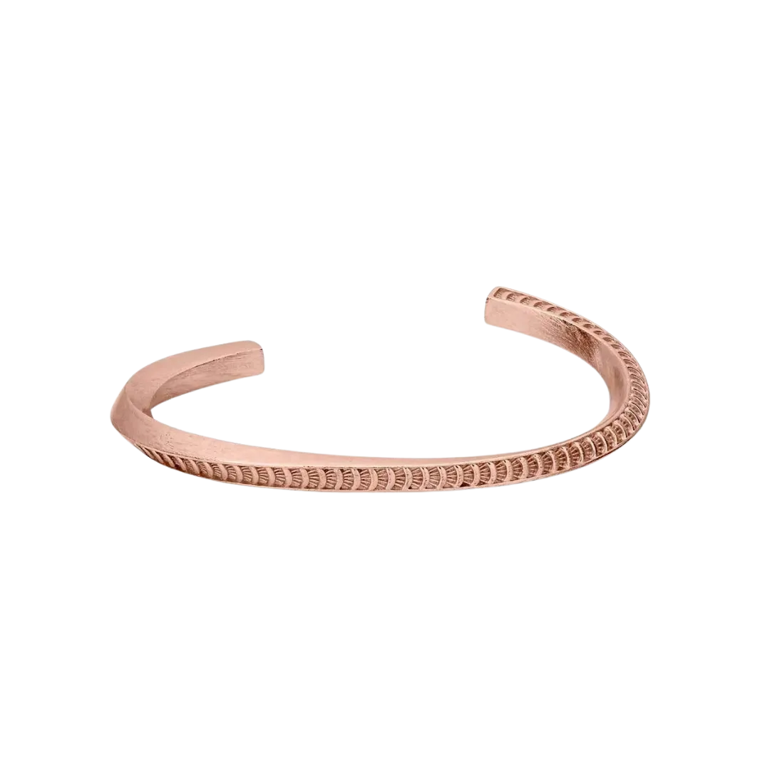 Montana Women's Twisted Stamped Cuff Bracelet