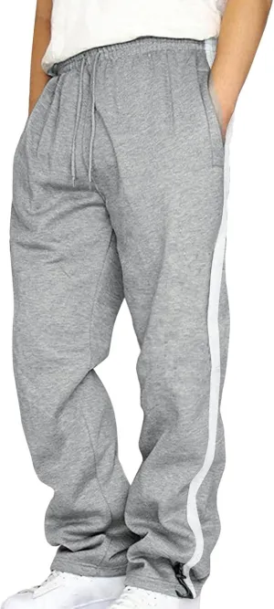 Muscularfit Mens Casual Pants Stretch Waist Big and Tall Athletic Sweatpants with Pockets Lightweight Solid Lounge Fall Pants