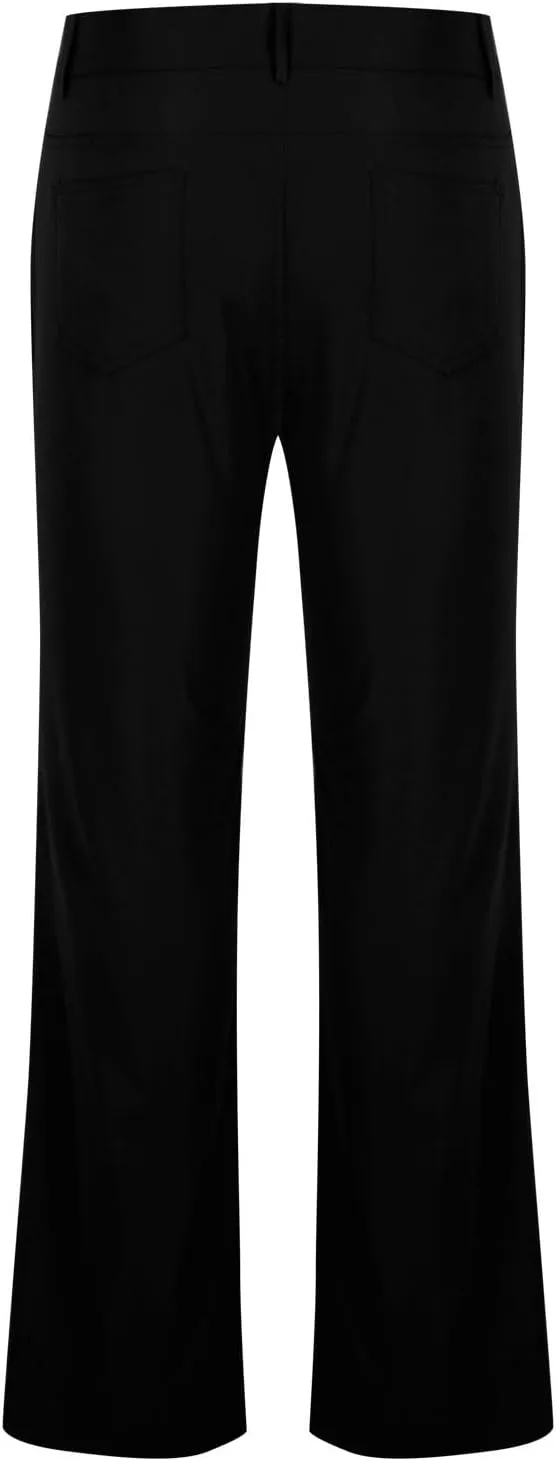 Muscularfit Men's Pants Slim Fit Stretch Fashion Chino Bell Bottom Flares Pants Causal Vintage Zipper Button Autumn Trousers
