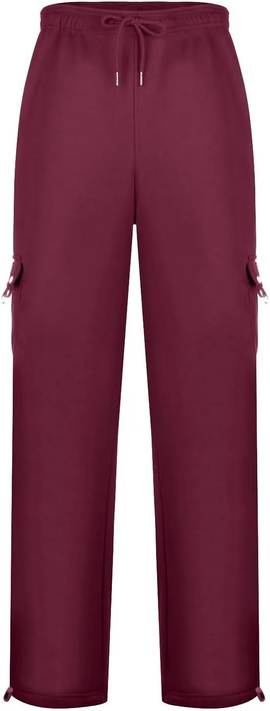 Muscularfit Mens Pants Straight Fit Solid Drawstring Stretch Waist Loose Straight Sweatpant Causal Fall Jogger Athletic Pants