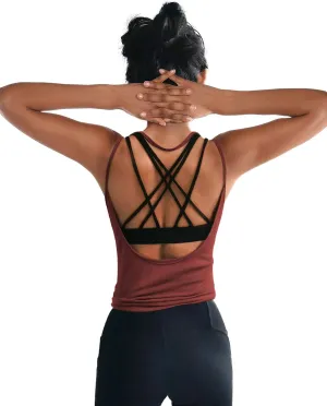 OYANUS Womens Summer Workout Tops Sexy Backless Yoga Shirts Open Back Activewear Running Sports Gym Tank Tops
