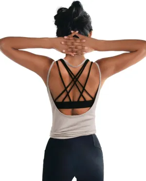 OYANUS Womens Summer Workout Tops Sexy Backless Yoga Shirts Open Back Activewear Running Sports Gym Tank Tops