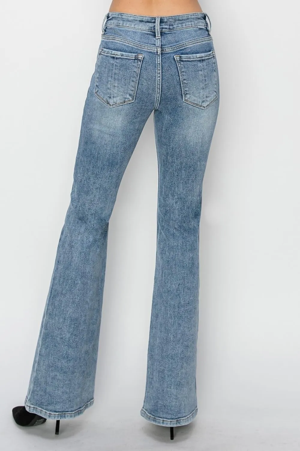 Risen Women's Mid Rise Bootcut Jeans