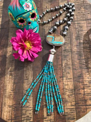 Royston Ribbon Tassel Necklace