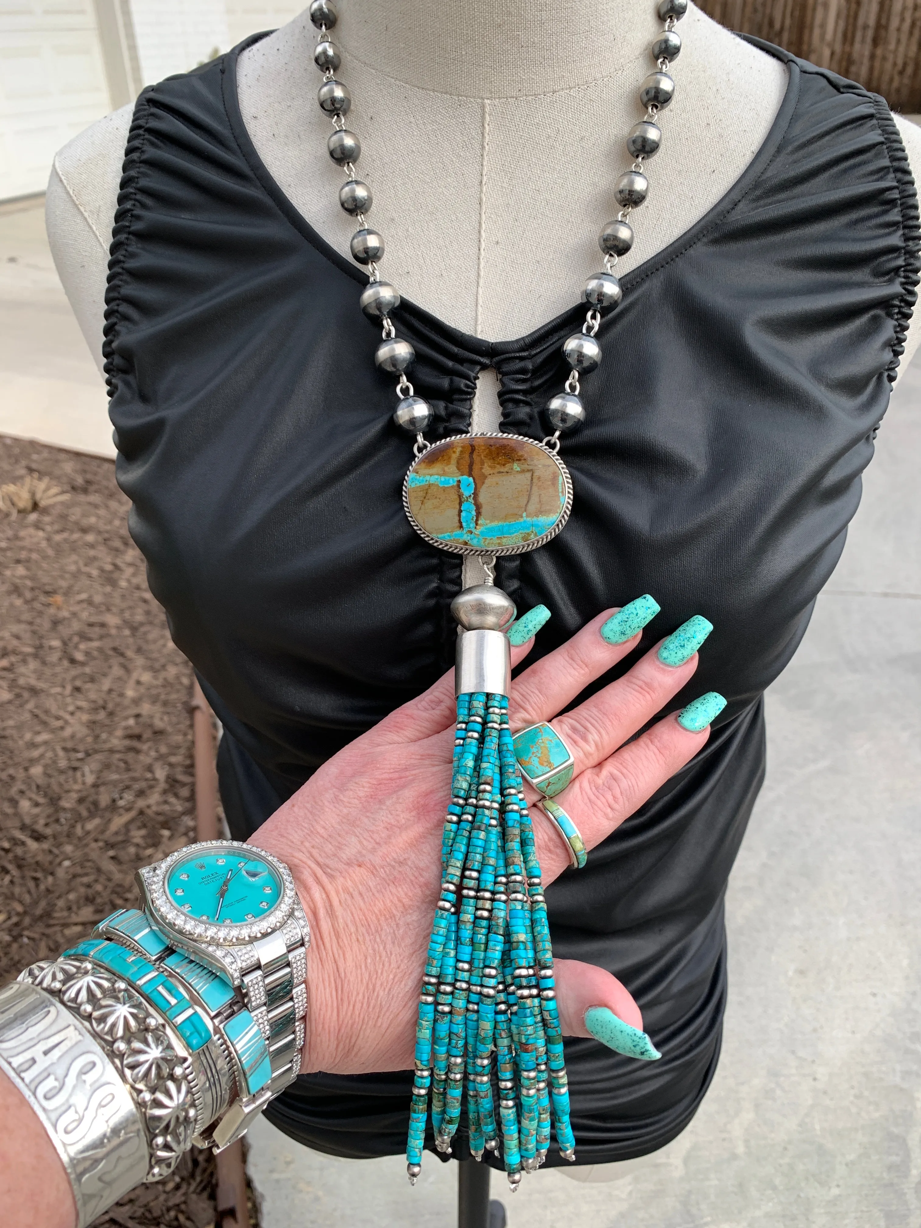 Royston Ribbon Tassel Necklace