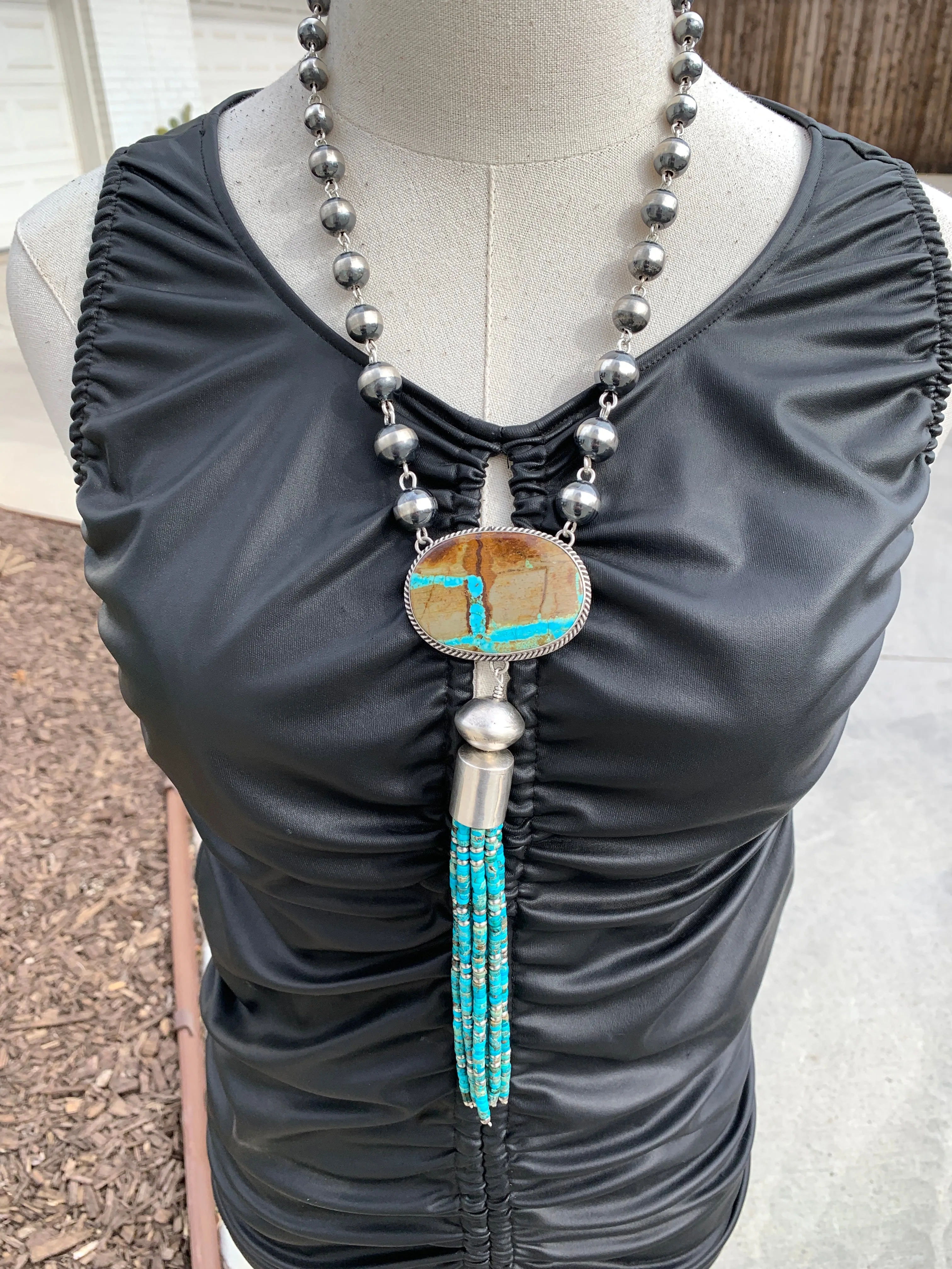 Royston Ribbon Tassel Necklace
