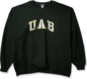 SDI Men's NCAA Alabama Birmingham Blazers 50/50 Blended 8-Ounce Vintage Crew Neck Sweatshirt