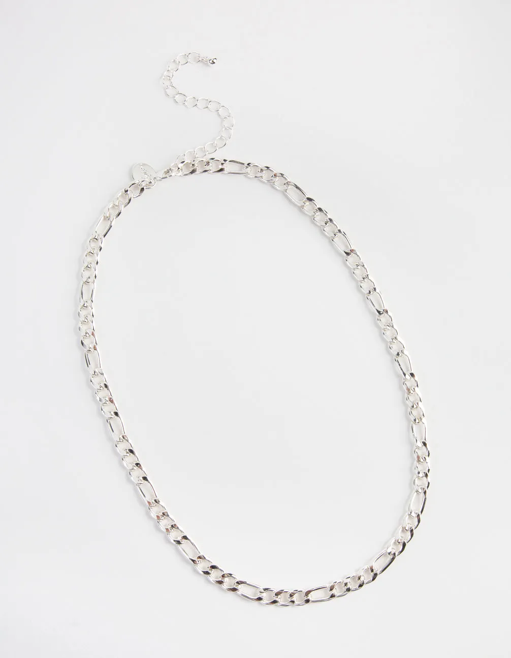Silver 6mm Figaro Link Necklace