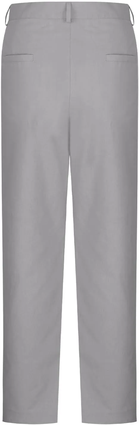 Sinzelimin Men's Linen Suit Pants Fashion Solid Color Button Zipper Closure Dressy Casual Wide Leg Sweatpant Work Trousers