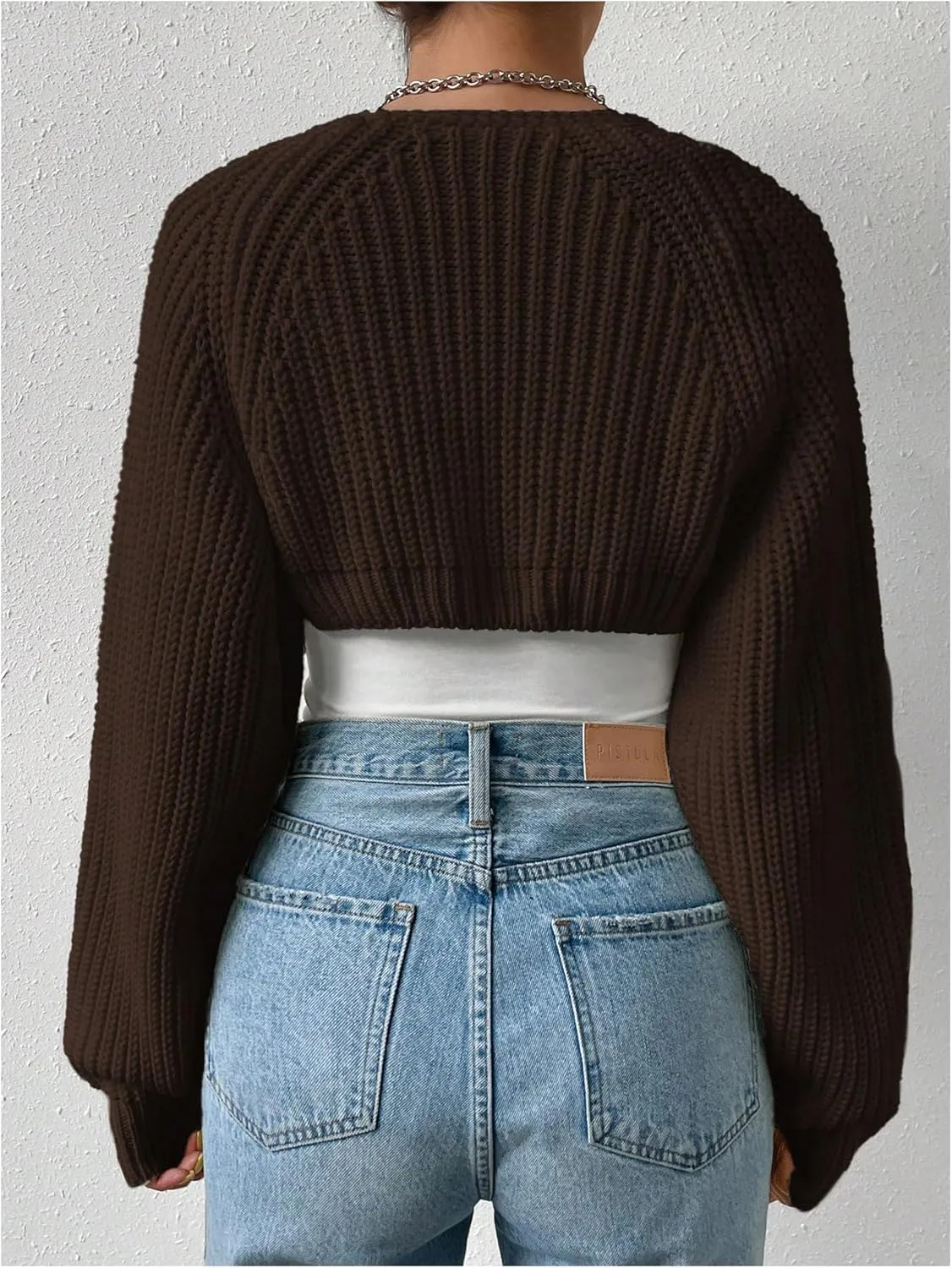 SOLY HUX Cropped Cardigan Sweater for Women Open Front Bolero Shrugs for Dress Y2K Knit Tops Preppy Clothes