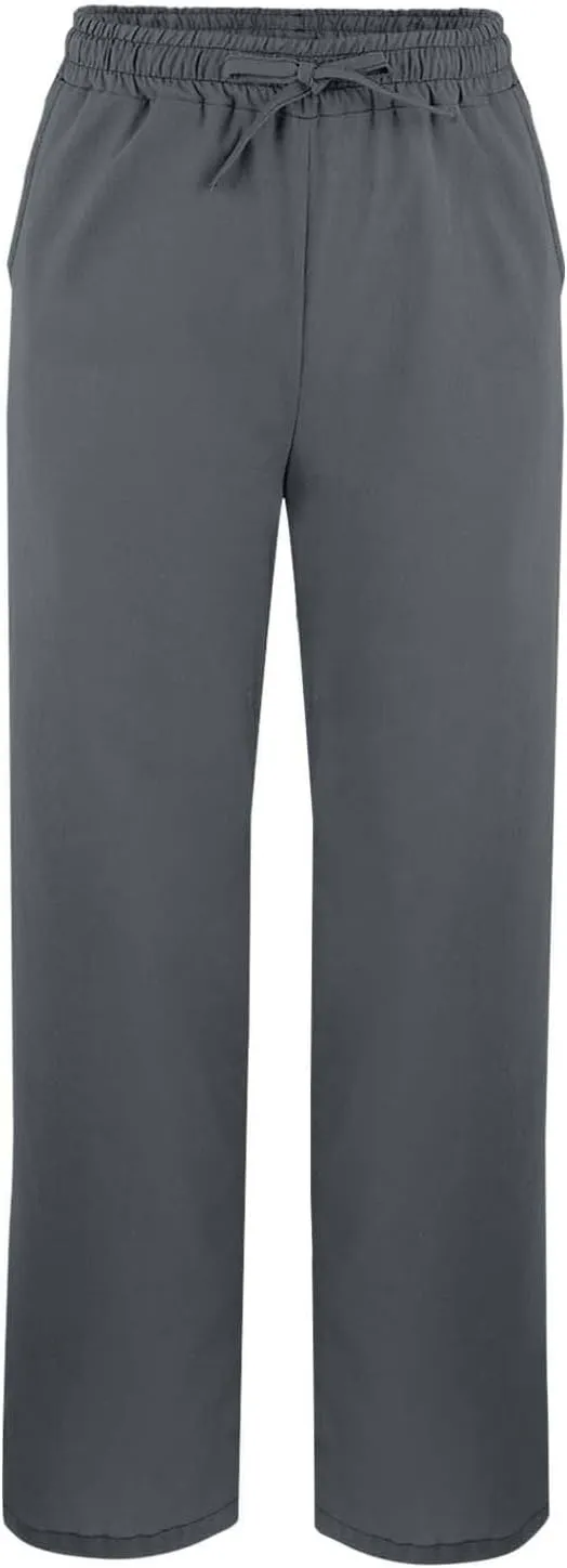 Summer Pants Women Linen Capris for Women 2025 Solid Color Wide Leg Loose Drawstring Elastic Waist Cropped Trousers