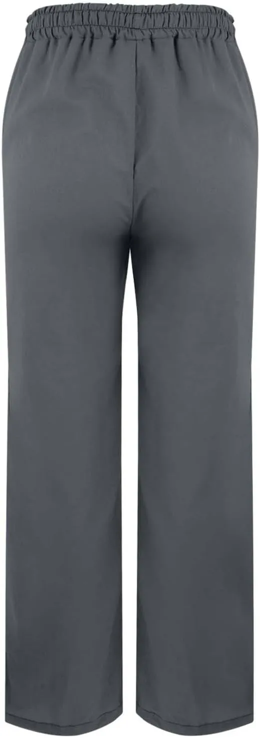 Summer Pants Women Linen Capris for Women 2025 Solid Color Wide Leg Loose Drawstring Elastic Waist Cropped Trousers