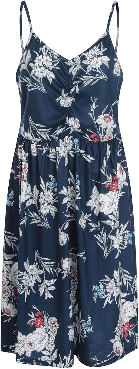 TARIENDY Women 2025 Summer Dress V Neck Sleeveless Dresses Fashion Casual Short Sundress Loose Comfy Sexy Beach Outfits
