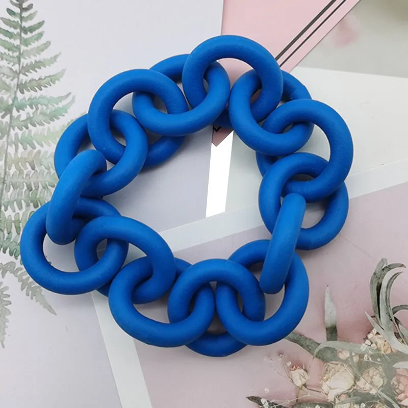 TEEK - Rubber Color Chain Bracelets