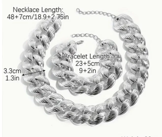 twisted link necklace