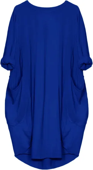 UQRZAU Women's Casual Dresses Dresses Casual Puff Long Sleeve T Shirt Dress with Pockets Mini Dress Casual Dresses