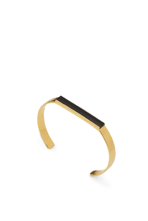 Urban Cuff Bracelet with Black Onyx