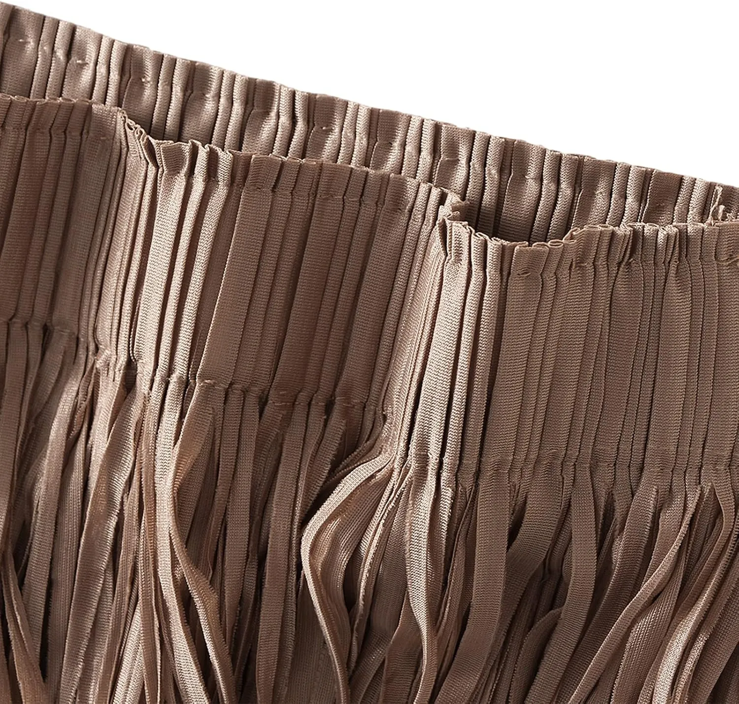 Women Fringe Skirt Elastic Waist Tiered Tassel Bodycon Midi Pencil Skirts Night-Out Party Daily Elegant Skirts