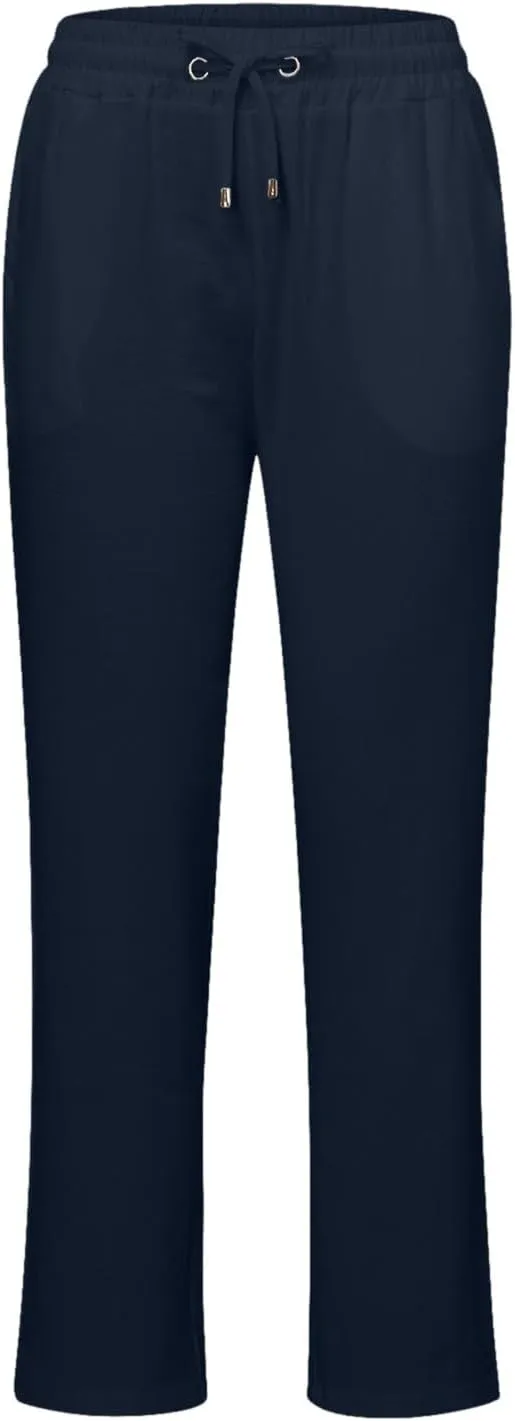 Women Linen Pants Casual Slim High Elastic Waist Color Sports and Linen Pants Summer Outfits for Women