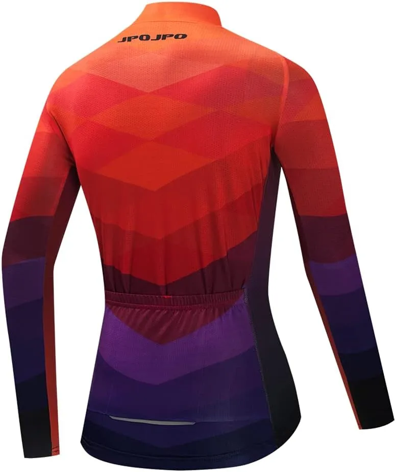 Women Long Sleeve Cycling Jersey MTB Shirts Mountain Bike Tops Bicycle Clothing