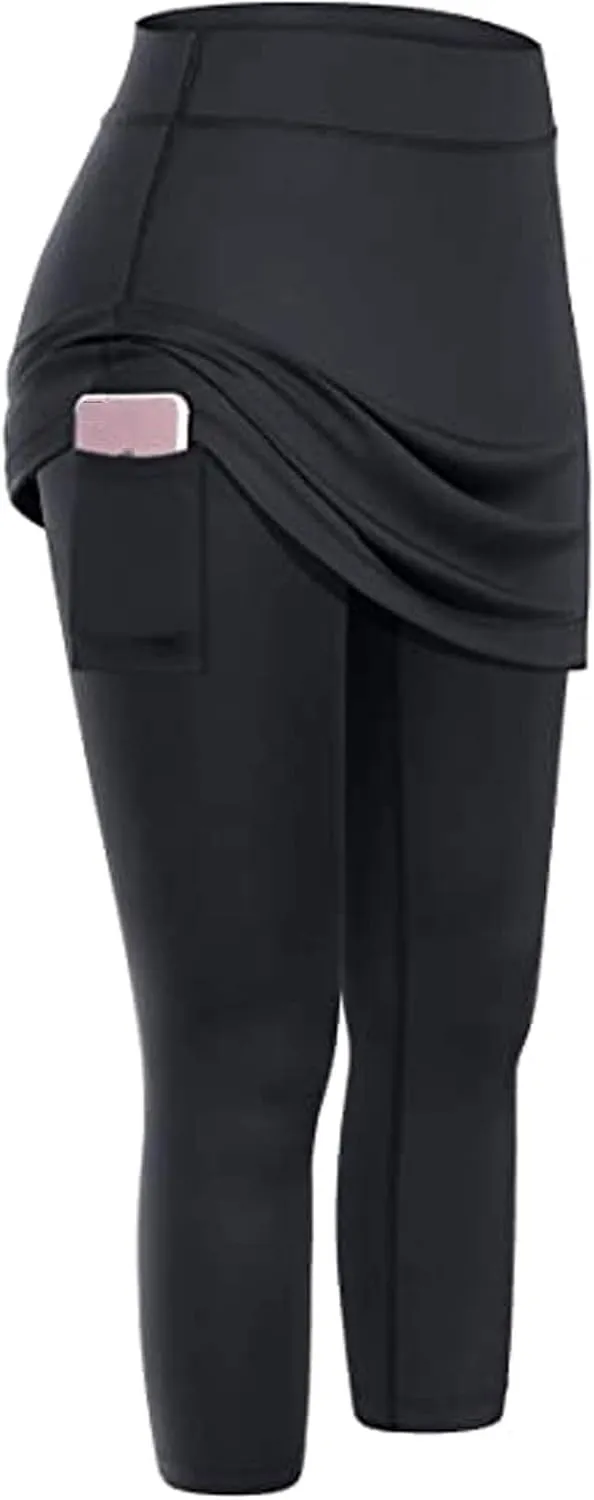 Women Sports Legging Skirts 2025 Trendy Beach Playing Tennis Yoga Sweatpant High Waisted Elastic Slim Fit Casual Pant